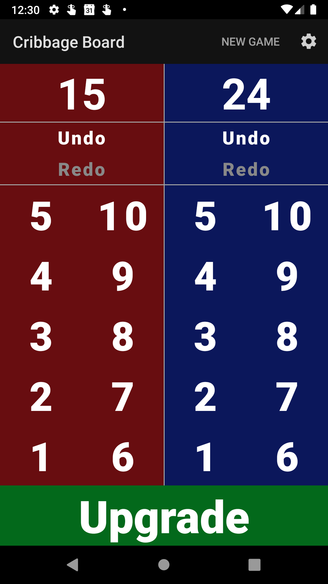 Cribbage Board App